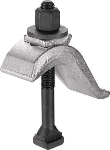 Spannpratze Nr.6321 f.T-Nut 22mm Spann-H.0-85mm M20x22x200mm AMF