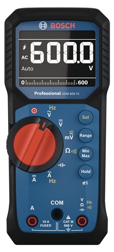Bosch Multimeter GDM 600-15 Prof.600V AC/DC TRUE RMS 