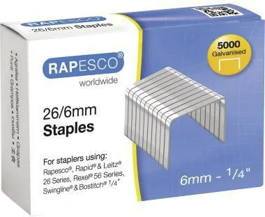 Rapesco Heftklammern S24602Z3 24/6mm 5.000 St./Pack.
