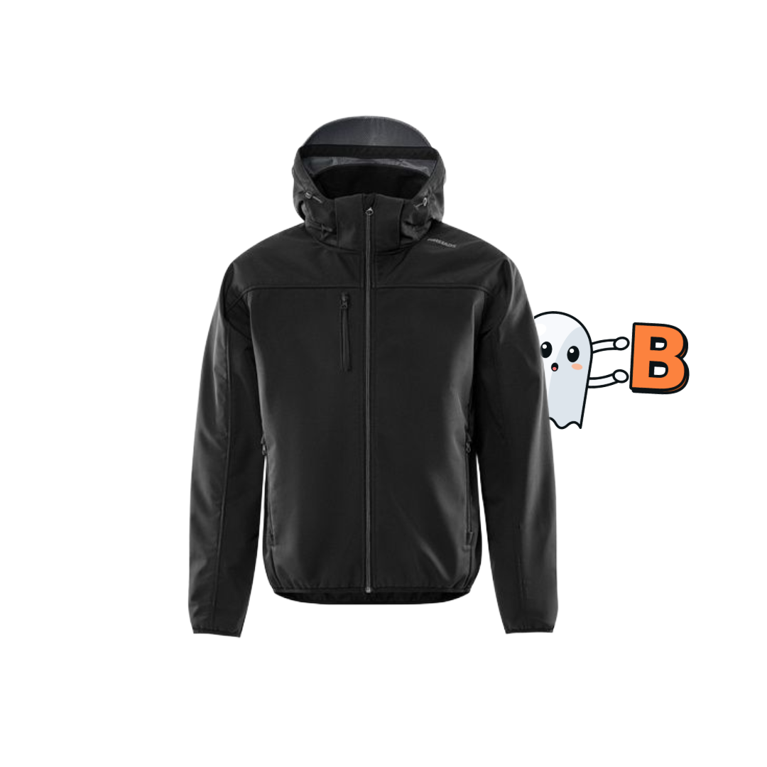 FRISTADS Softshelljacke 4655 GBF Gr.XL Schwarz/Grau