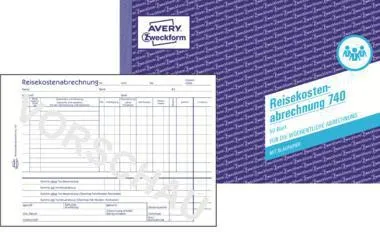 Avery Zweckform Reisekostenabrechnung 740 DIN A5