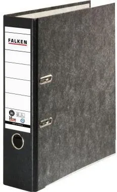 Falken Ordner S80 80024136 DIN A4 80mm RC Pappe schwarz