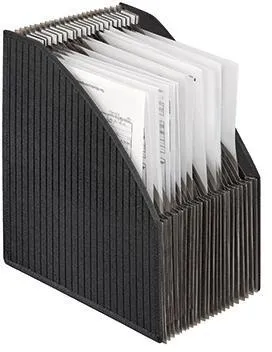 Veloflex Stehsammler 4446280 DIN A4 bis 56cm 23Fächer PP schwarz