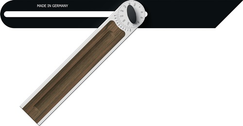 Schmiege Alu-Line 505-330 Schienen-L.330mm Alu.m.Nußbaumeinlage ULMIA