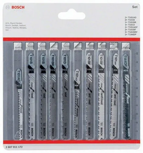 Bosch Stichsägeblatt-Set Clean Precision 10tlg.