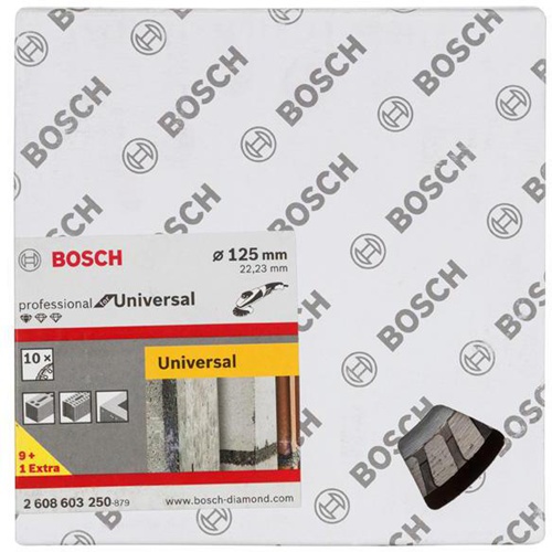 Bosch Diamanttrennscheibe Standard for Universal Turbo 10-tlg.D.125mm 10er Pack