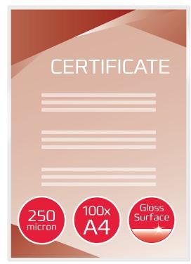 GBC Folientasche IB586040 DIN A4 250mic Polyester 100 St./Pack.