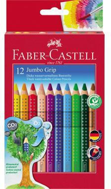 Faber-Castell Farbstift Jumbo GRIP 110912 farbig sortiert 12 St./Pack.