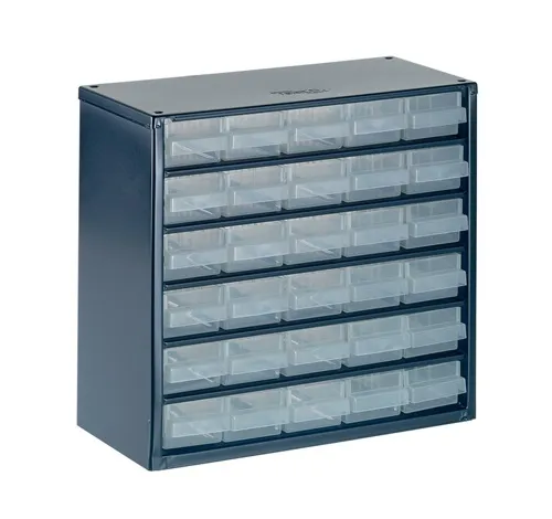 Kleinteilemagazin Stahlmagazin 630-00 B.306xT.150xH.283mm 30 Schubl. RAACO