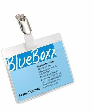 DURABLE Namensschild 810619 90x60mm Kunststoff tr 25 St./Pack.