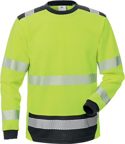 FRISTADS Warnschutz-Langarm-T-Shirt High Vis 7089 THV Gr.L warnschutz-gelb/schwarz