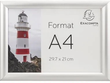 Exacompta Wandplakatrahmen 8494358D A4 Aluminium/Acryl