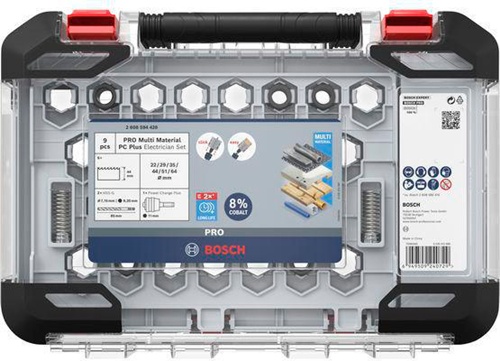 Bosch Lochsägen-Set PRO Multi Material PC Plus 9tlg. D.22-64mm Arbeits-L.44mm 