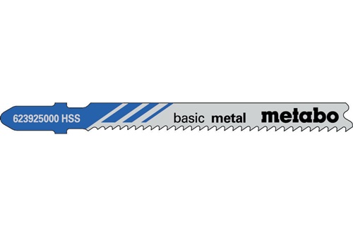 Stichsägeblätter basic metal HSS gefräst gewellt m.Eintauchspitze 5 Stück METABO