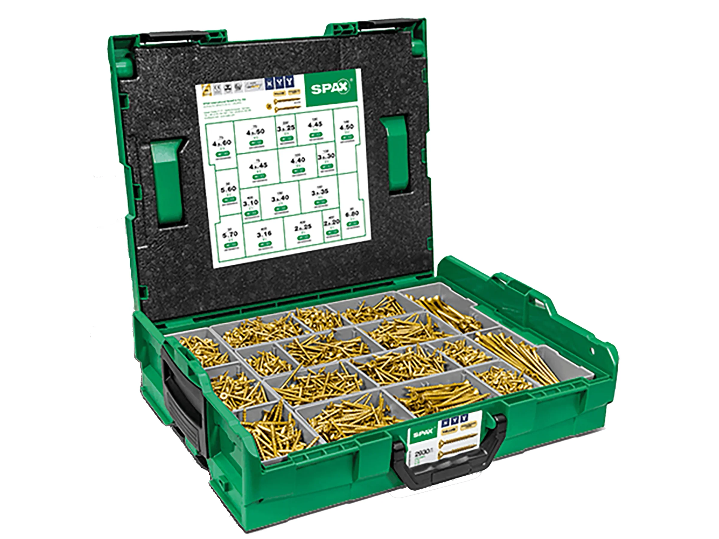 Schraubensortiment R 89021 Montagekoffer L-BOXX YELLOX 1 Stück SPAX