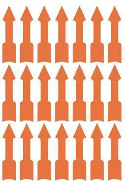 Avery Zweckform Hinweisetikett Pfeil 3008 leuchtorang 63 St./Pack.