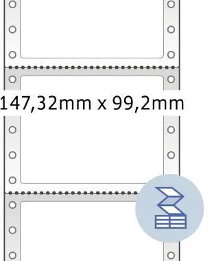 HERMA Endlosetikett 8292 147,32x99,2mm weiß 3.000 St./Pack.