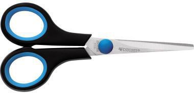 Westcott Schere Easy Grip E-30252 00 13cm Linkshänder blau