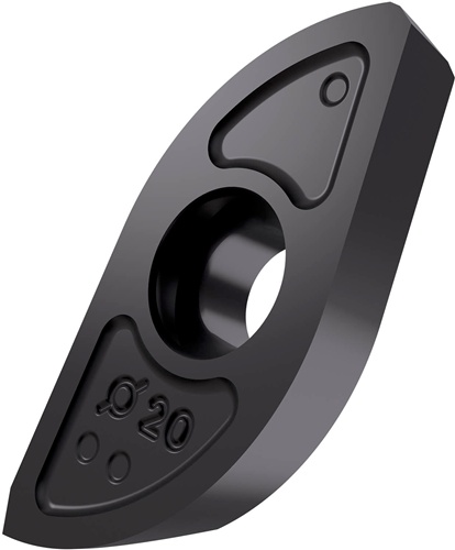 Fräswendeschneidplatte ISO ZP 20ER-FM:M8310 Bohrungs-D. 4mm PVD beschichtet