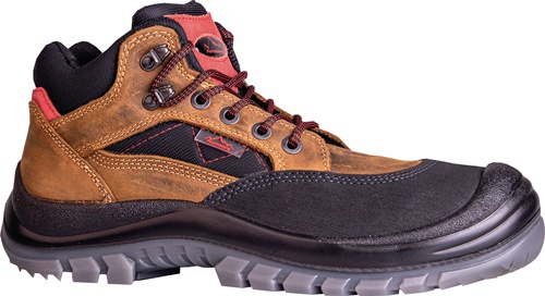 Sicherheitsstiefel Sherpa Gr.38 braun/rot S3 EN20345 Leder REMISBERG
