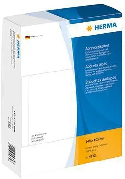 HERMA Adressetikett 4332 148x105mm weiß 500 St./Pack.
