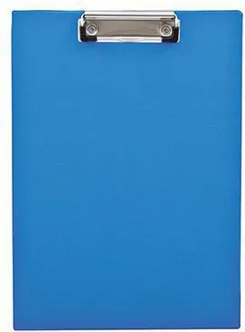 Klemmbrett 23,6x32,1cm Klemme silber Polypropylen blau