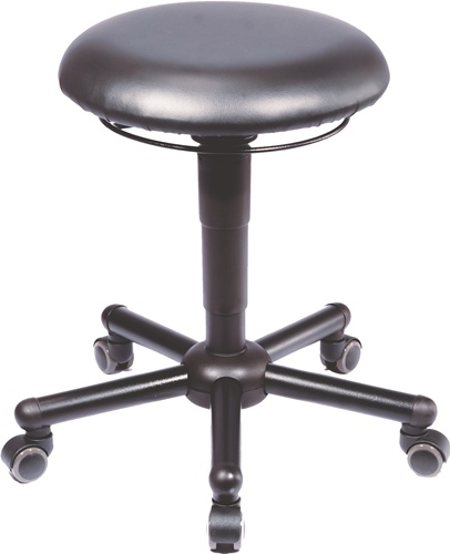 Drehhocker A19 m.Rl.Kunstleder schwarz Sitz-H.465-595mm Hocker MEY