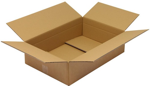 Faltkarton 2-wellig Maße 590x390x150mm Qualität 2.30BC braun TRANSPAK