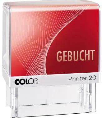 COLOP Textstempel Printer 20 GEBUCHT 100672 38mm Kunststoff rt