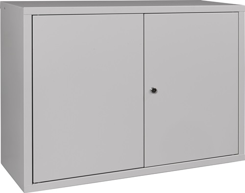 Hängeschrank H600xB800xT300mm Vollblech,1 BD lichtgrau/lichtgrau