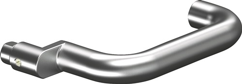 Profiltürdrückerlochteil OGRO 8100A AL 8mm Alu.F1 gekr.OGRO