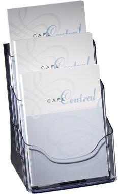 SIGEL Tischprospekthalter LH132 für DIN A5 3Fächer Acryl glasklar