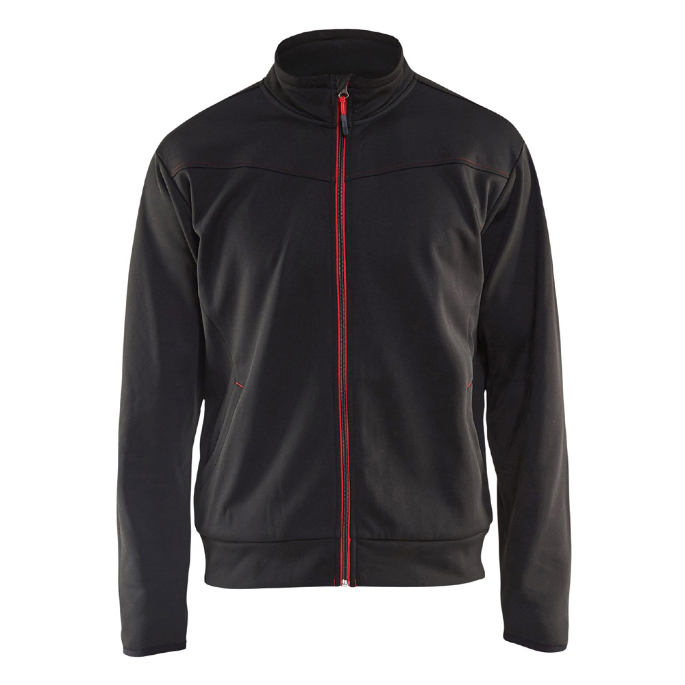 BLAKLÄDER Sweatjacke schwarz/rot (33622526)