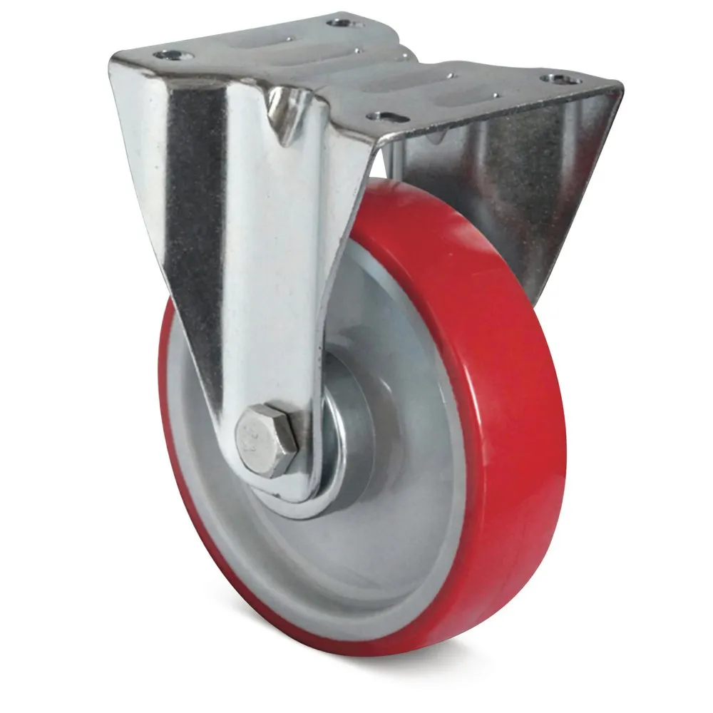 Bockrolle PU Basic, spurlos, Ø x Breite 160 x 40 mm, TK 300 kg