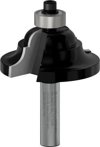 Bosch Profilfräser D Arbeits-L.18mm B.15mm L.60mm Schaft 8mm Radius 6,3mm