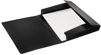 PAGNA Gummizugmappe 21613-01 DIN A4 PP 3Klappen schwarz