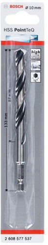 Bosch Spiralbohrer PoinTeQ DIN338 Arbeits-L.87mm D.10mm L.133mm HSS Typ N