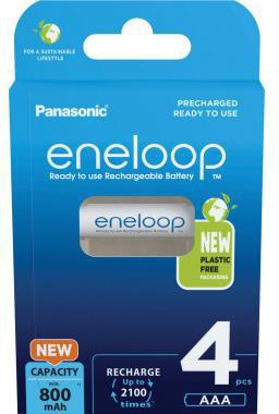 Panasonic Akku eneloop BK-4MCDE/4BE AAA HR03 1,2V/800mAh 4 St./Pack.