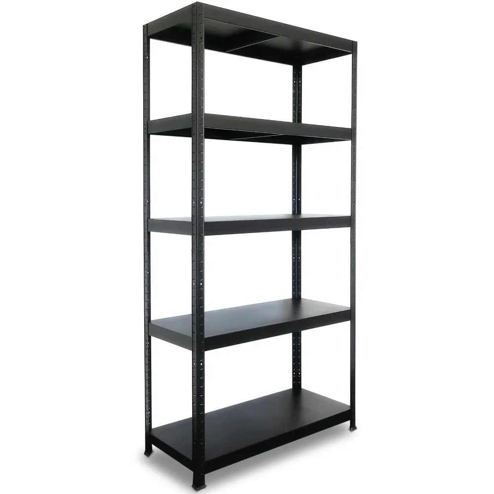 HEMMDAL Fachbodenregal schwarz, Fachlast 130 kg, HxBxT 1.800 x 900 x 400 mm