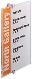 DURABLE Türschild CRYSTAL SIGN 482519 210x297mm transparent