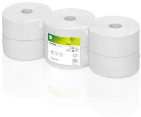 Satino Toilettenpapier 317130 Jumborolle 2lg hw 380m 6 St./Pa