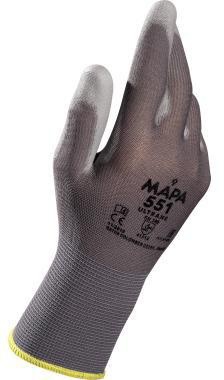 Arbeitshandschuh II Polyurethanschaumstoff grau MAPA