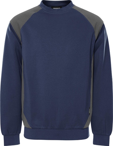 FRISTADS Sweatshirt 7148 GSM Gr.4XL marine/dunkelgrau
