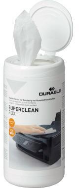 DURABLE Reinigungstuch SUPERCLEAN BOX 570802 100 St./Pack.