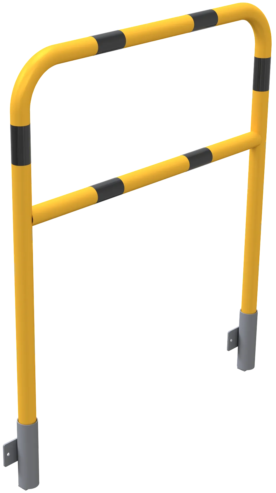 SCHAKE Rohrbügel aus Stahlrohr Ø 48 x 2,5 mm mit Querholm für Wandmontage