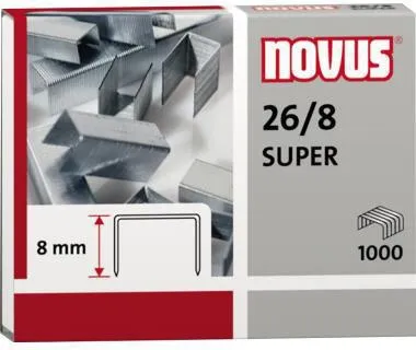 NOVUS Heftklammer 040-0199 26/8 verzinkt 1.000 St./Pack.