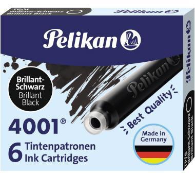 Pelikan Tintenpatrone 4001 TP/6 301218 brillantschwarz 6 St./Pack.