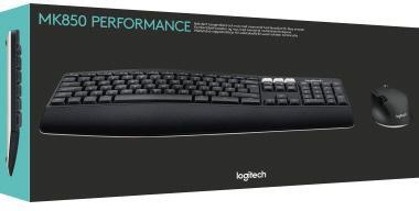 Logitech Tastatur-Maus-Set MK850 920-008221 kabellos schwarz