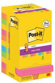 Post-it Haftnotiz R330-SSCARN-P8+4 76x76mm 90Bl farbig 12 St./Pack.