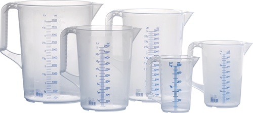 Messkanne 2000 ml PP transp.D151xH206mm Griff geschl.HÜNERSDORFF